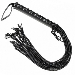 Leather Whip of 12 plaited strings by Rimba - ri-7926