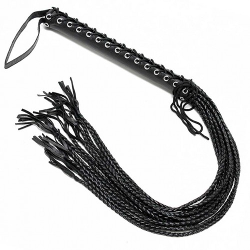 Leather Whip of 12 plaited strings by Rimba