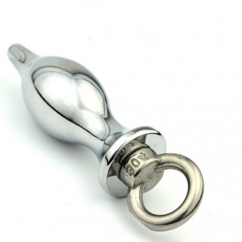 Aluminium Butt Plug Ø 31 mm with Metal Handle - bhs-534s