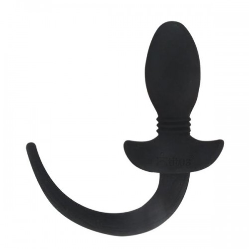 Silicone Vibrating Puppy Tail - Large - du-138543