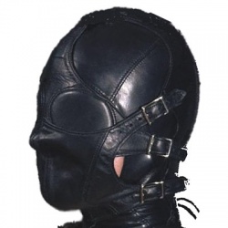 immitatie lederen bondage masker - mae-sm-313