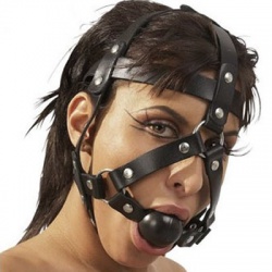 Headharness With Black Soft Rubber Ball - mae-sm-318