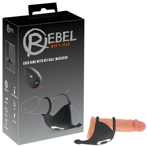 Cock ring with RC ball massager by Rebel - or-05551930000