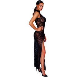 Transparante, enkellange powernet jurk van Noir Handmade - or-271793010