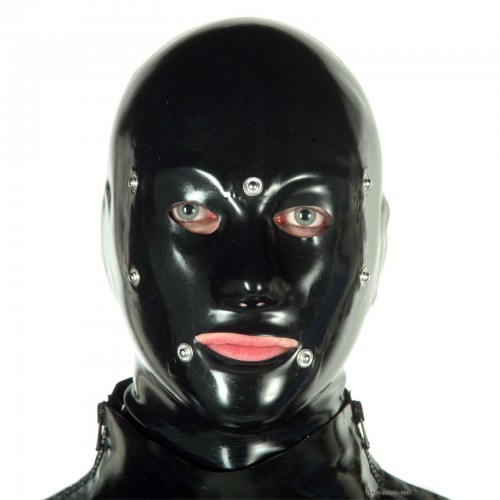 Latex System-Maske mit Schnürung hinten - la-3241