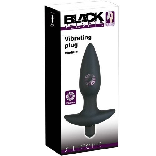 Vibrating plug Medium 15 cm - Ø 30 mm by Black Velvets - or-05781770000