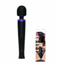 Ultra-Powerful Silicone Wand Massager - Power Wand - Schwarz - sht-2400-01-bx