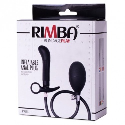 Opblaasbare Anaalplug met Pomp van Rimba Latex Play - ri-9163