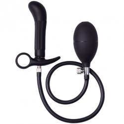 Opblaasbare Anaalplug met Pomp van Rimba Latex Play - ri-9163