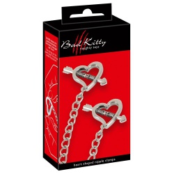 Heart shaped nipple clamps by Bad Kitty - or-05557970000