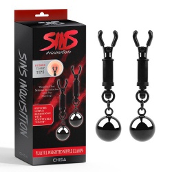 Sins Inquisition Playful Weighted Nipple Clamps - opr-2980128