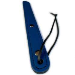 SaXos Blue Double narrow Leather Paddle - mi-41