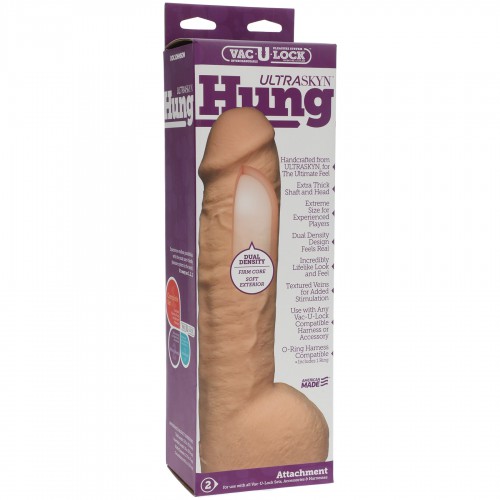 Realistic Hung - Vac-U-Lock ULTRASKYN Dildo by Doc Johnson - sh-1015-36-bx