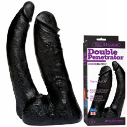 Vac-U-Lock Code Black - Double Dildo by Doc Johnson - sh-1016-22-bx