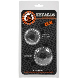 Oxballs TRUCKT 2-pack cockring - Clear - du-137855