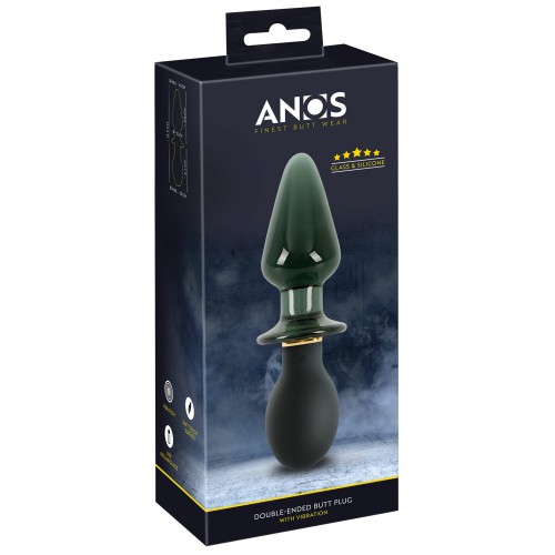 Double-ended Butt Plug with Vibration by ANOS - or-05577490000