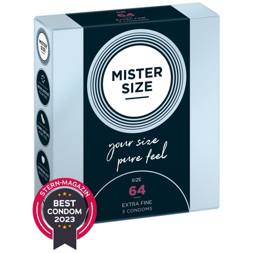 Condoms Mister Size 64 mm - 3 pack - or-04137800000
