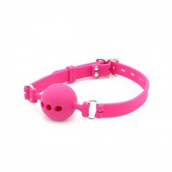 Volledig Roze Siliconen Ball Gag (Afsluitbaar) van Kiotos - opr-2050065