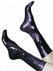 Moulded Rubber Socks in Black by Skin Two - Honour - hr-d163