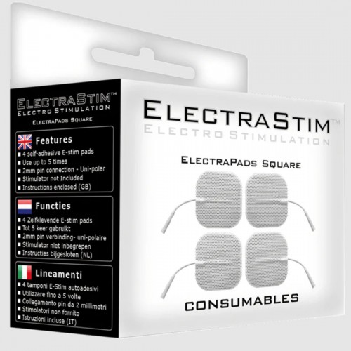 Square Self-Adhesive ElectraPads by electrastim