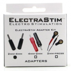 2mm Pin to 4mm E-Stim Plug Adapter Kit (2 Pack) - em2220