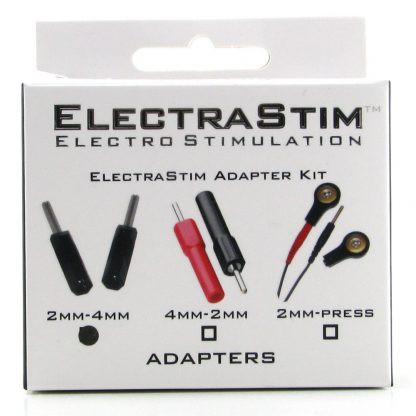 2mm Pin to 4mm E-Stim Plug Adapter Kit (2 Pack)
