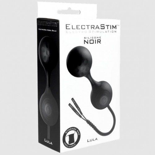 Silicone Noir Lula Electro Kegel Balls by ElectraStim - em3103