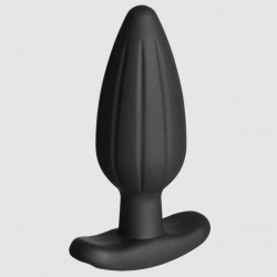 Silicone Noir Rocker Butt Plug - Large - em3107