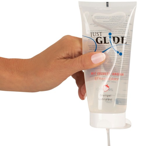 200ml Aardbeienglijmiddel op waterbasis van Just Glide
