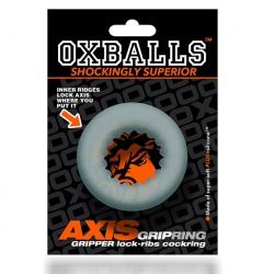 Oxballs - AXIS Rib Griphold Cockring clear ice - ep-e33475
