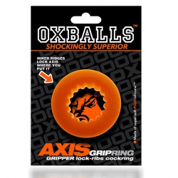 Oxballs - AXIS Rib Griphold Cockring orange ice - ep-e33476