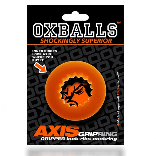 Oxballs - AXIS Rib Griphold Cockring orange ice