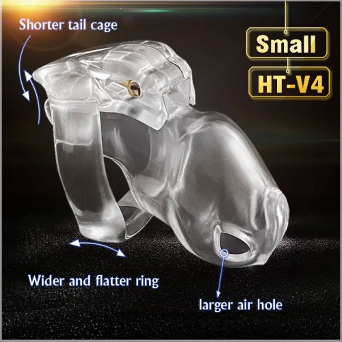 Cock Chastity Cage Small HT V4 - Clear