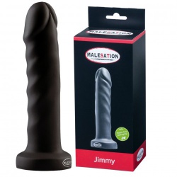 MALESATION Jimmy-dildo zwart Ø 36mm - str-600000009924