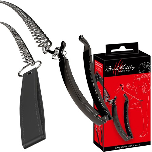 Pussy Clamp with a leash by Bad Kitty