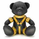 EDDY de Black/Yellow Kinky BDSM Teddy Beer - os-1401y