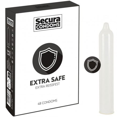48 Transparent, extra-strong condoms by Secura - or-04166220000