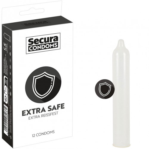 12 Transparent, extra-strong condoms by Secura - or-04166140000