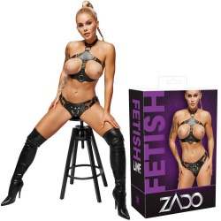 Leather Harness & strap-on Set by ZADO - or-20010551131