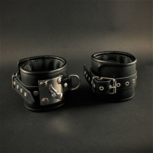 Leather Handcuffs with adapter by Lust & Liebe