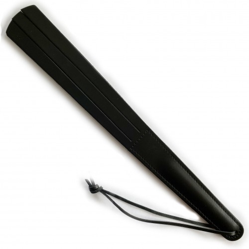 Long Three Lines Double layered Leather Paddle - os-1448