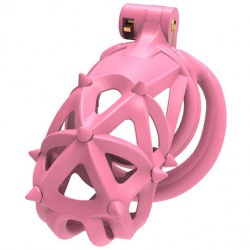 Cobra Silicone Soft Thorn Chastity Cage M/L - cb-ccclp