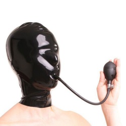 Anita Berg Latex Mask with gag and zipper - ab4048z