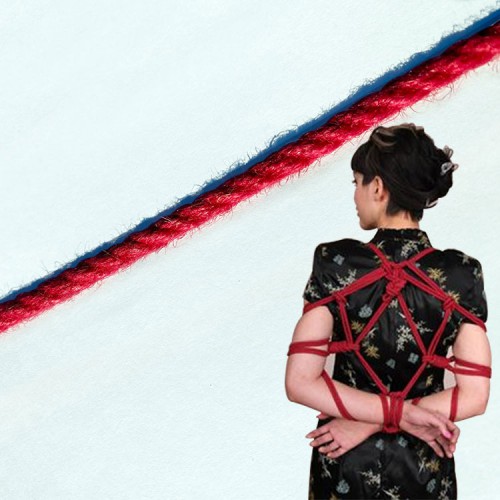 Rood Jute touw 6 mm speciaal voor Shibari