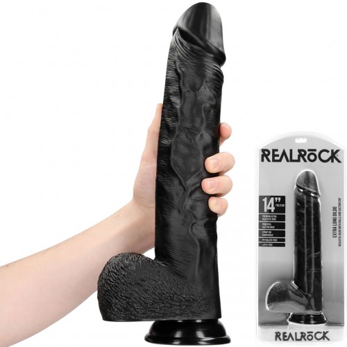 Extra Large Straight with Balls 14" / 35,5 cm - Black