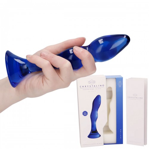 Gallant - Glazen Dildo van Chrystalino - sh-chr005blu