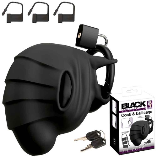 Silicone Cock & Ball cage by Black Velvets
