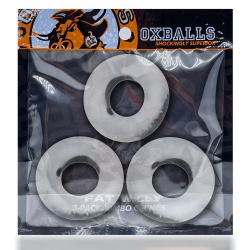 Fat Willy Cockring 3-Pack – Transparent von Oxballs - du-139362