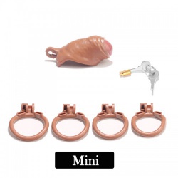 The Real Penis – Kunststof Chastity Cage mini - mae-sm-239xs