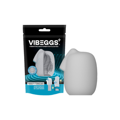 Twisty Tongues  - Vibrating Masturbation Sleeve by VIBEGGS   